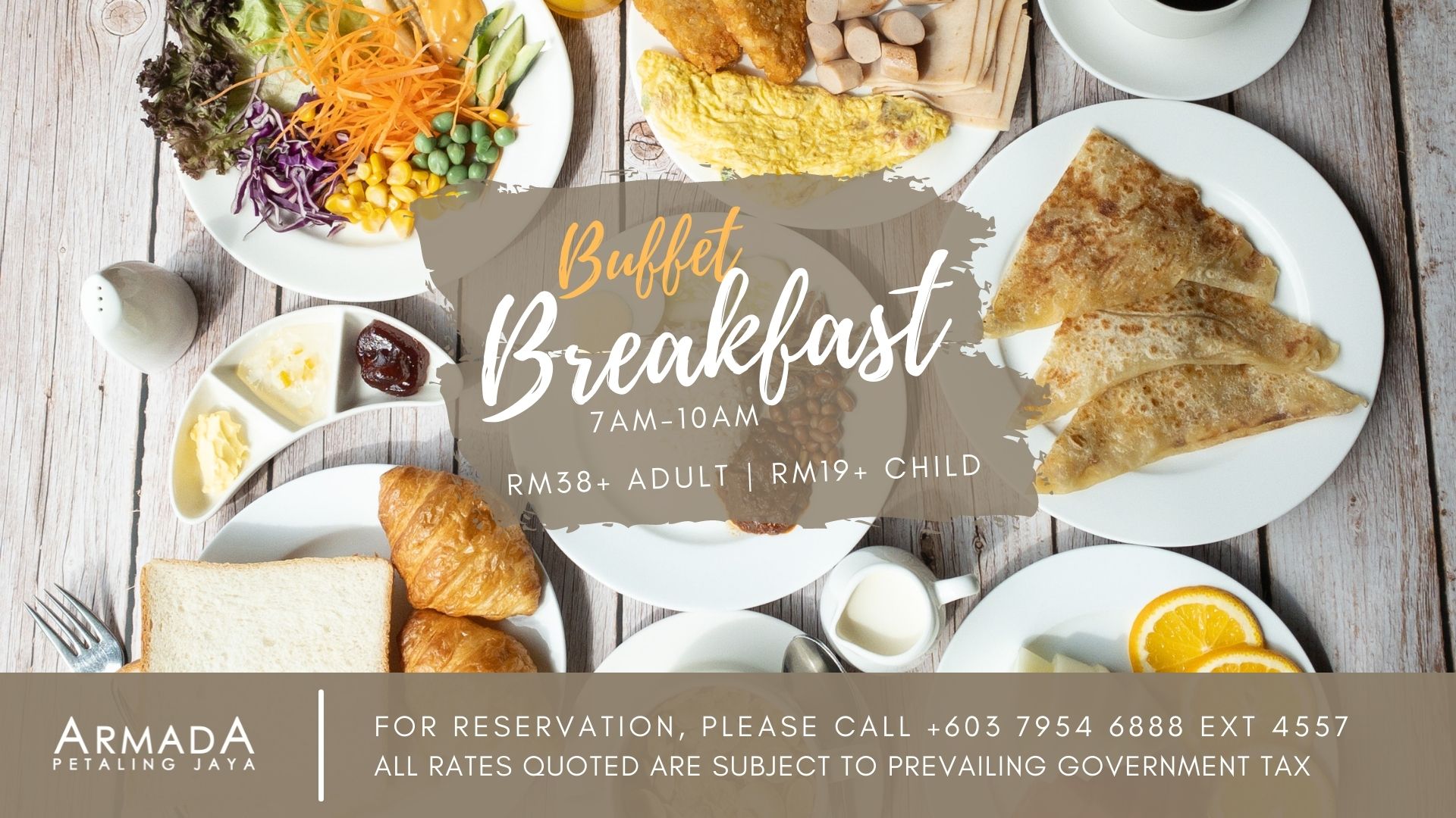 Daily Buffet Breakfast Hotel Armada Petaling Jaya